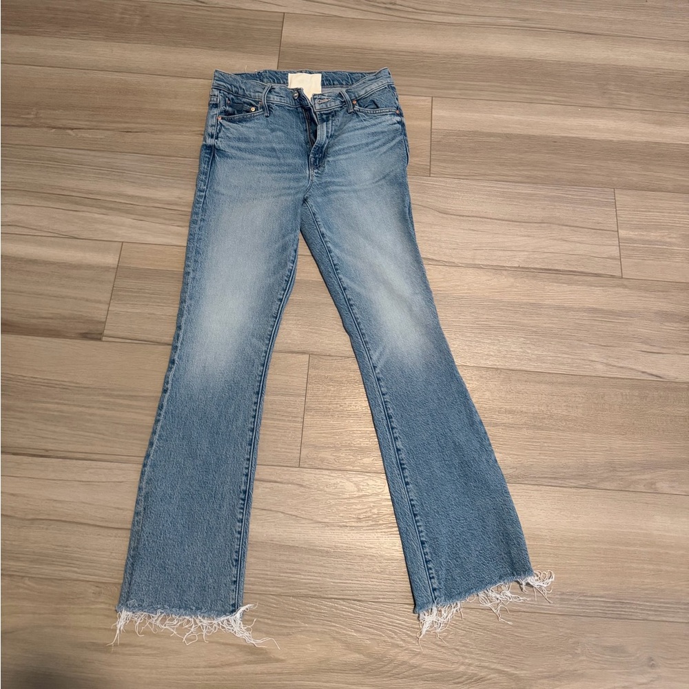 MOTHER Light Blue Flare Jeans